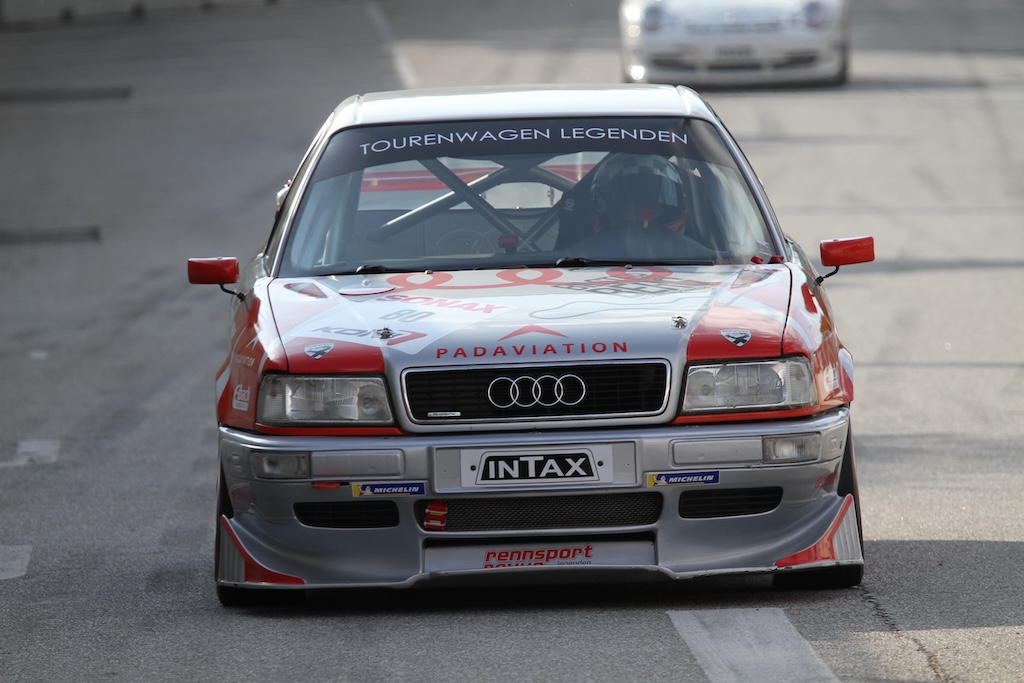 Den fedeste klasse var efter min smag Tourenwagen legenden med de gamle DTM racere. Her en Audi, som også i 2024 stadig ser super flot ud.
(Foto: Motorsporten.dk)